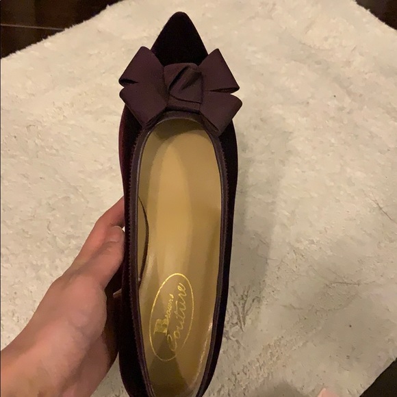 Brand new - Purple velvet flats - Picture 2 of 4